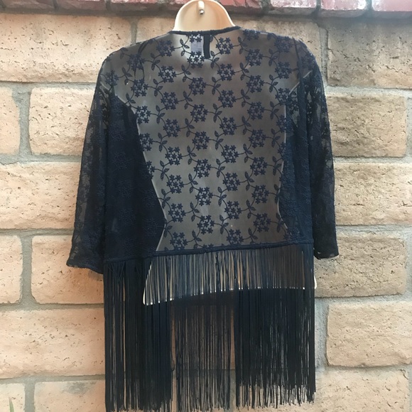 H&M boho fringe kimono - Picture 4 of 8